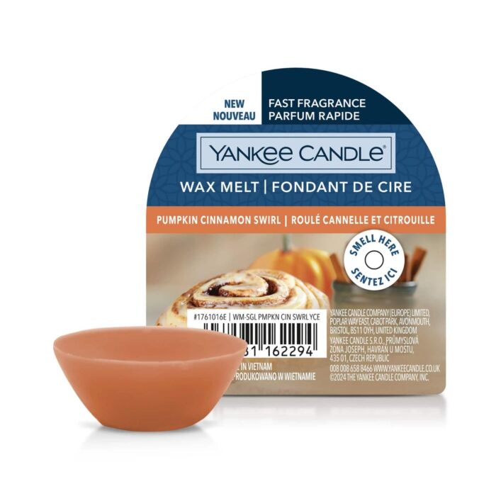 Yankee Candle Pumpkin Cinnamon Swirl Single Wax Melt